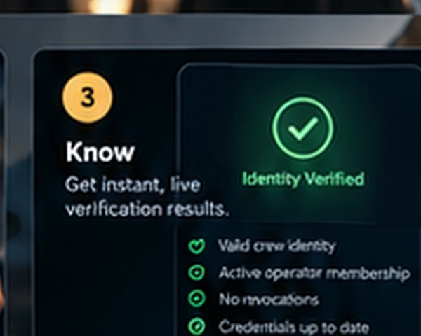 Receive the live verification result